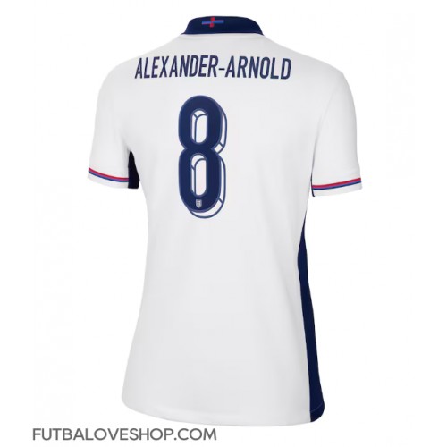 Dres Anglicko Alexander-Arnold #8 Domáci pre Ženy ME 2024 Krátky Rukáv